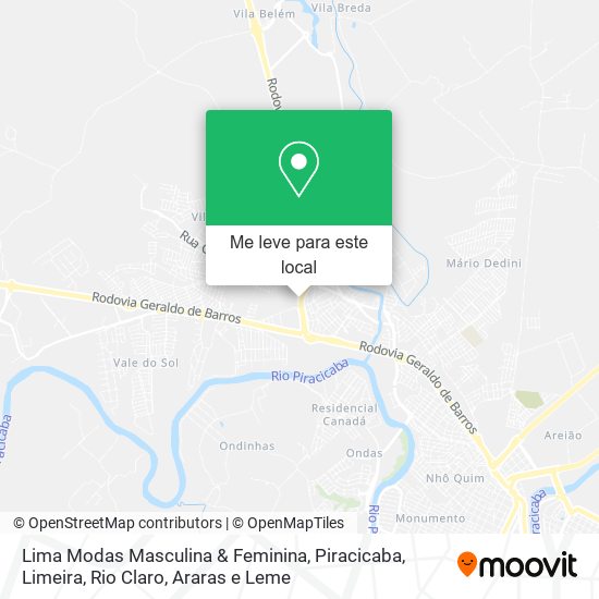 Lima Modas Masculina & Feminina mapa