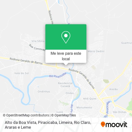 Alto da Boa Vista mapa