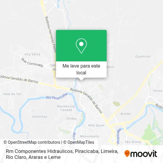 Rm Componentes Hidraulicos mapa