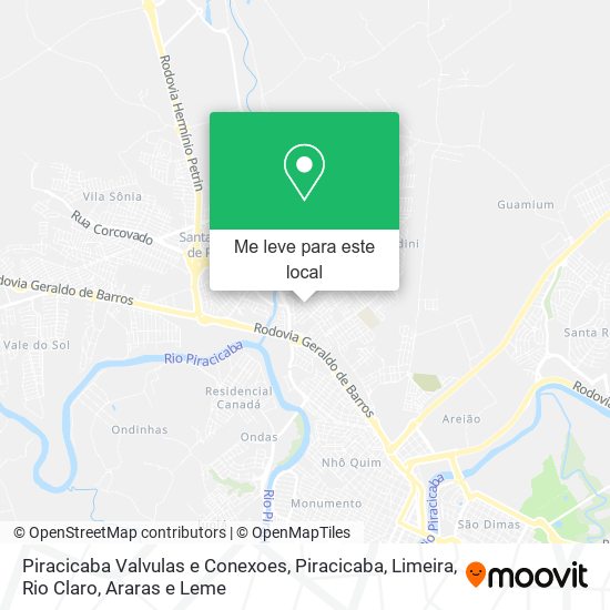 Piracicaba Valvulas e Conexoes mapa