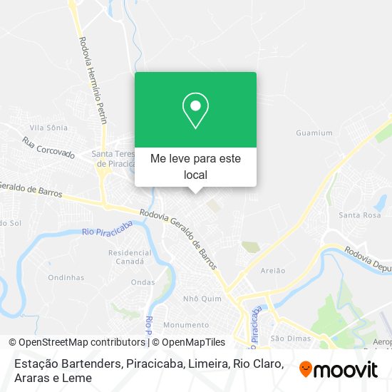 Estação Bartenders mapa