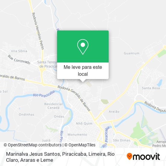 Marinalva Jesus Santos mapa