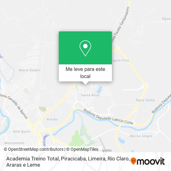 Academia Treino Total mapa