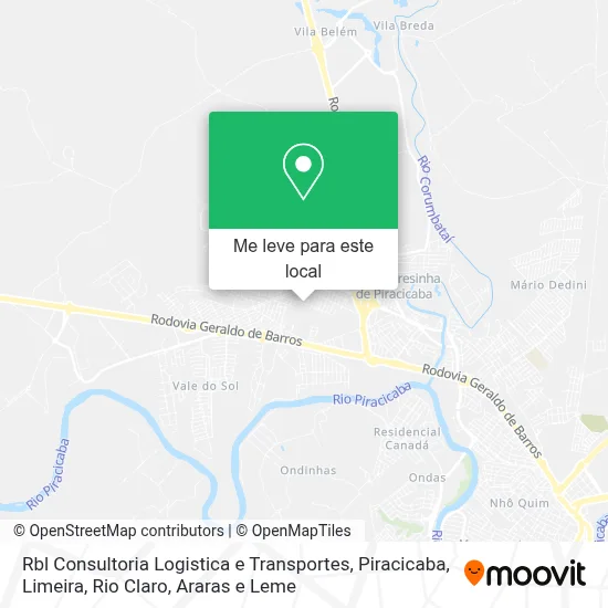 Rbl Consultoria Logistica e Transportes mapa