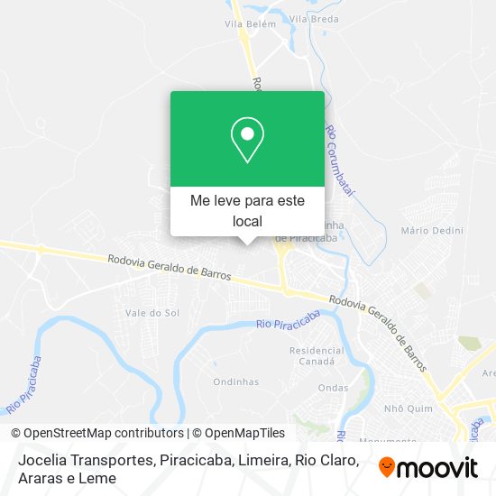 Jocelia Transportes mapa