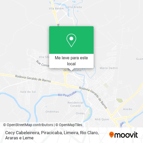 Cecy Cabeleireira mapa