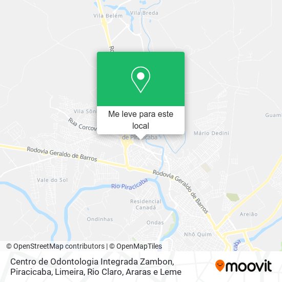 Centro de Odontologia Integrada Zambon mapa