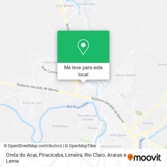 Onda do Acai mapa