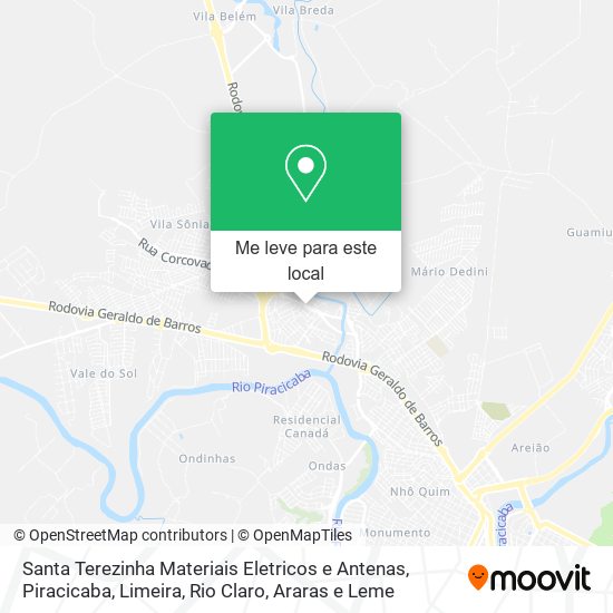 Santa Terezinha Materiais Eletricos e Antenas mapa