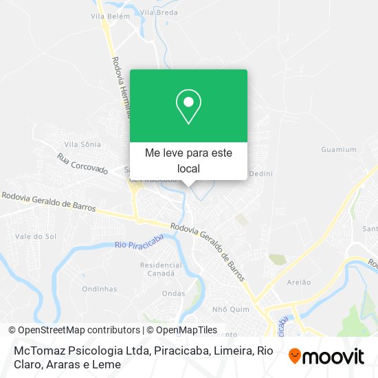 McTomaz Psicologia Ltda mapa