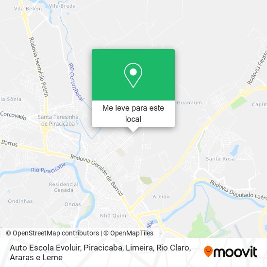 Auto Escola Evoluir mapa