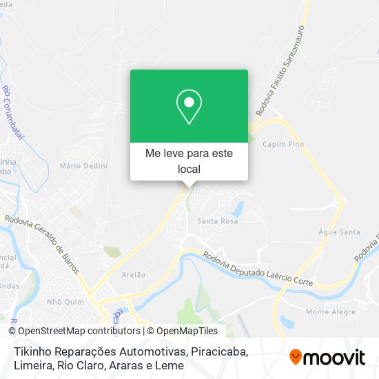 Tikinho Reparações Automotivas mapa