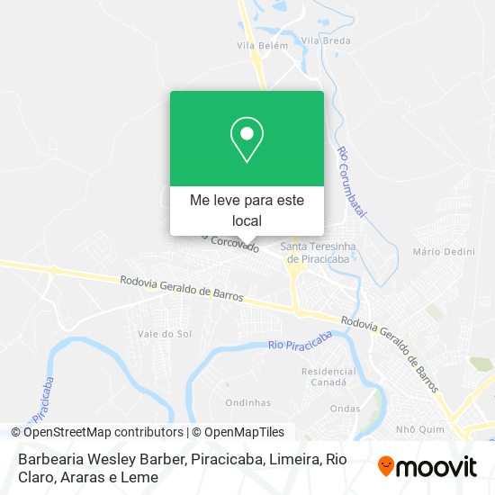 Barbearia Wesley Barber mapa