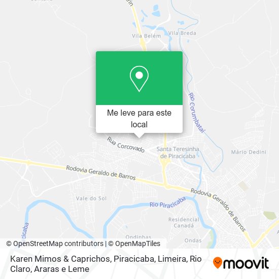 Karen Mimos & Caprichos mapa