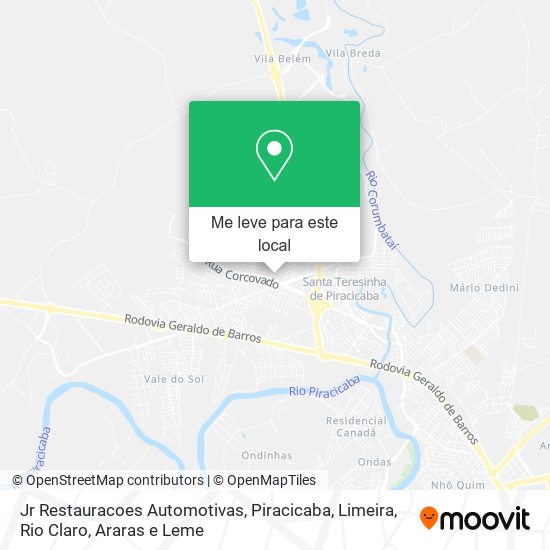 Jr Restauracoes Automotivas mapa