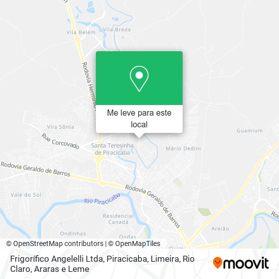 Frigorífico Angelelli Ltda mapa