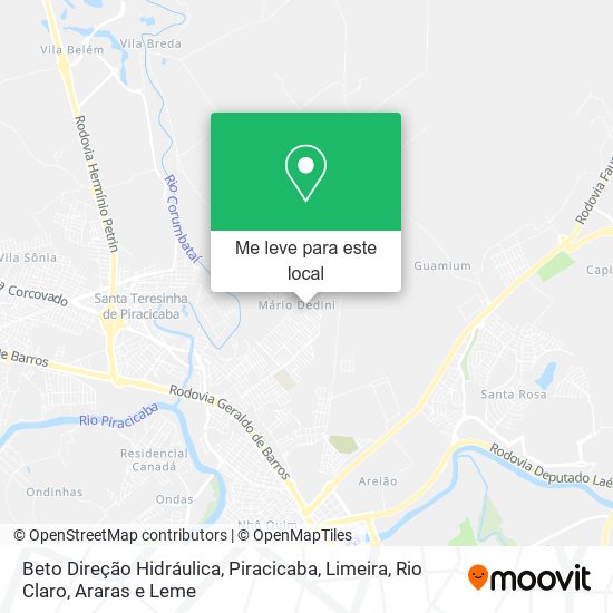 Beto Direção Hidráulica mapa