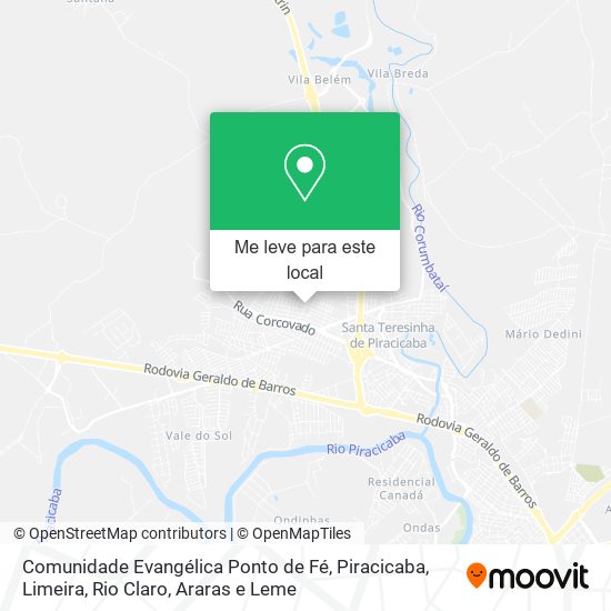 Comunidade Evangélica Ponto de Fé mapa