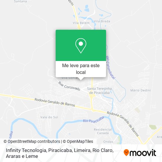 Infinity Tecnologia mapa