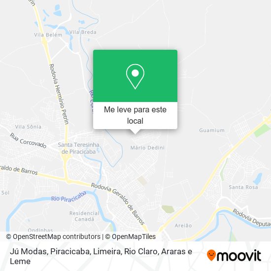 Jú Modas mapa
