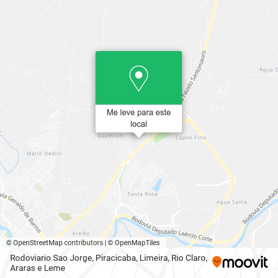 Rodoviario Sao Jorge mapa