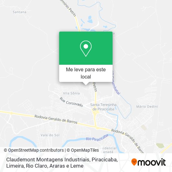 Claudemont Montagens Industriais mapa