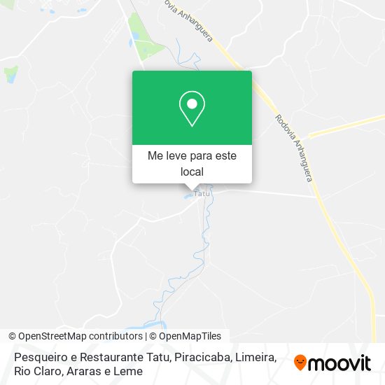 Pesqueiro e Restaurante Tatu mapa