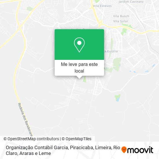 Organização Contábil Garcia mapa