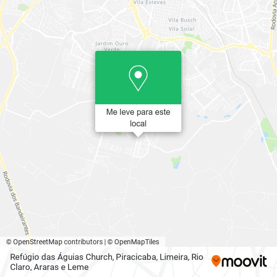 Refúgio das Águias Church mapa