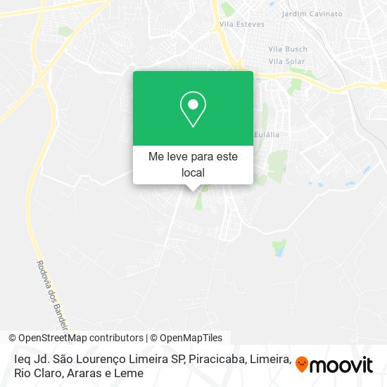 Ieq Jd. São Lourenço Limeira SP mapa