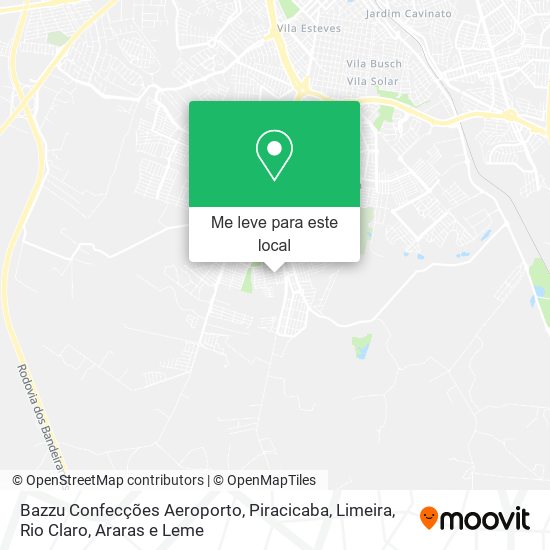 Bazzu Confecções Aeroporto mapa