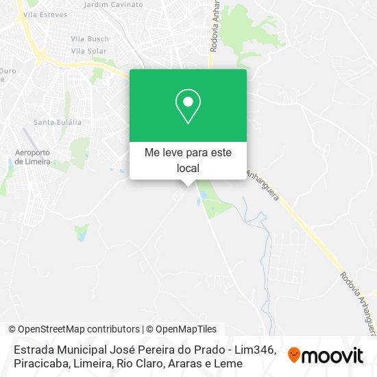 Estrada Municipal José Pereira do Prado - Lim346 mapa