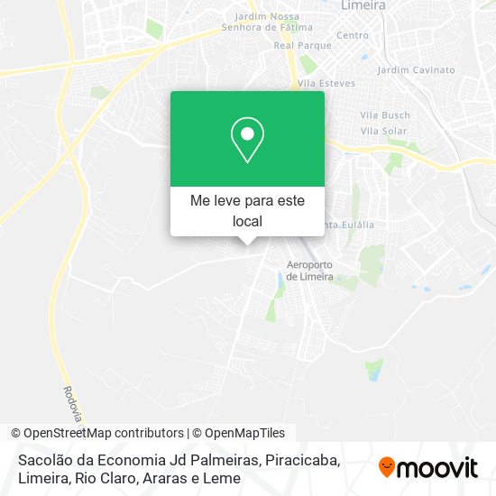 Sacolão da Economia Jd Palmeiras mapa