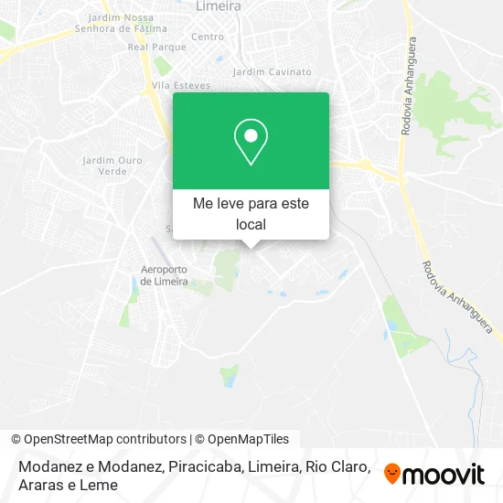 Modanez e Modanez mapa