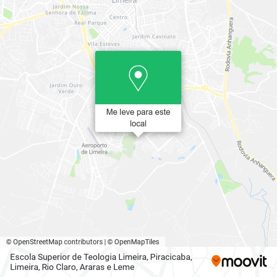 Escola Superior de Teologia Limeira mapa