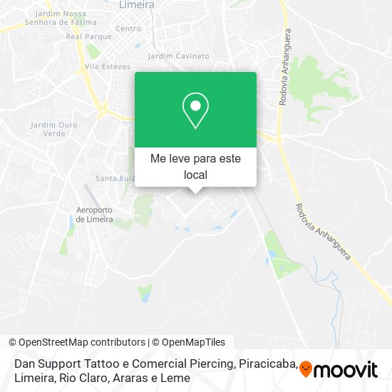 Dan Support Tattoo e Comercial Piercing mapa