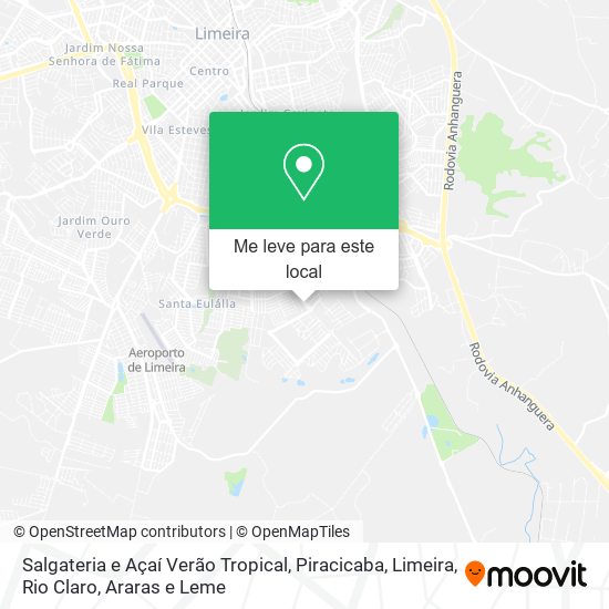Salgateria e Açaí Verão Tropical mapa