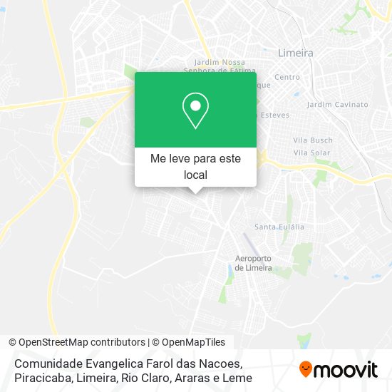 Comunidade Evangelica Farol das Nacoes mapa