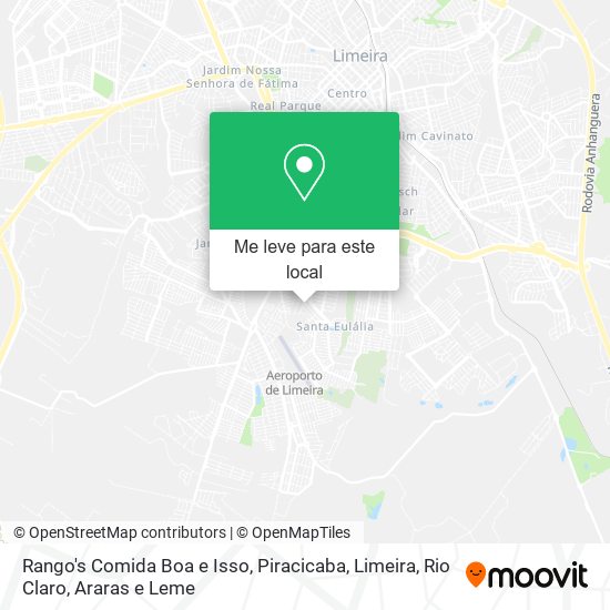 Rango's Comida Boa e Isso mapa