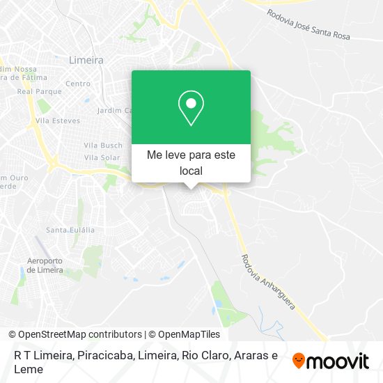 R T Limeira mapa