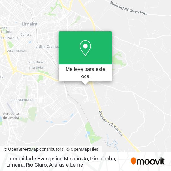 Comunidade Evangélica Missão Já mapa