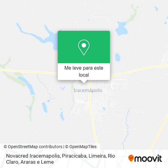 Novacred Iracemapolis mapa