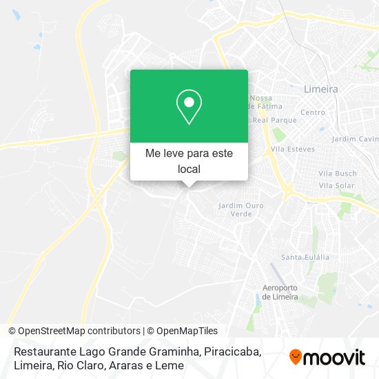 Restaurante Lago Grande Graminha mapa