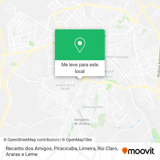 Recanto dos Amigos mapa