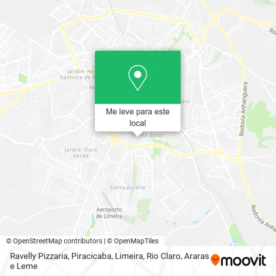 Ravelly Pizzaria mapa