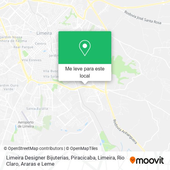 Limeira Designer Bijuterias mapa