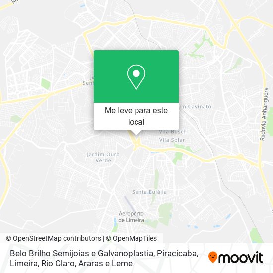 Belo Brilho Semijoias e Galvanoplastia mapa