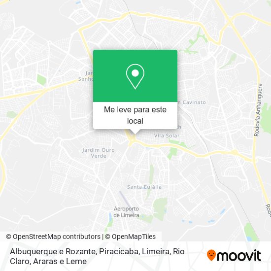 Albuquerque e Rozante mapa