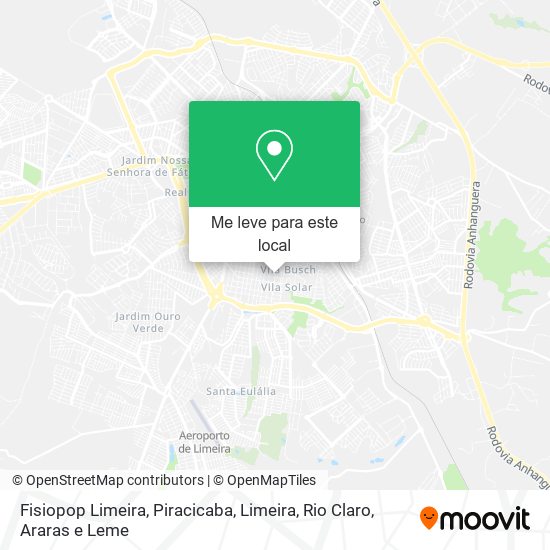 Fisiopop Limeira mapa