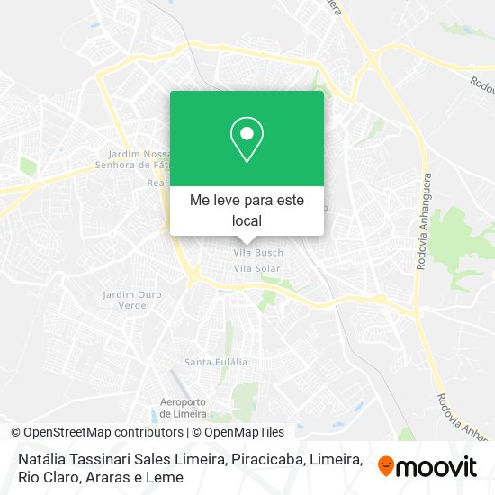 Natália Tassinari Sales Limeira mapa